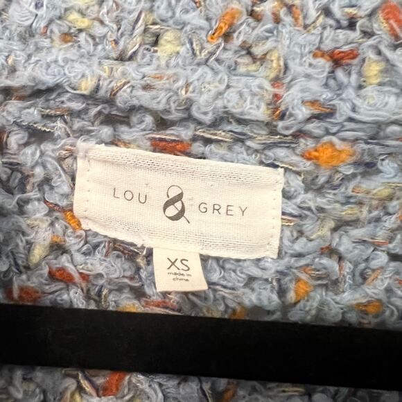 Lou‎ and Grey Women's Chunky Sweater Wool Light Blue Multicolor Size XS - Picture 3 of 9
